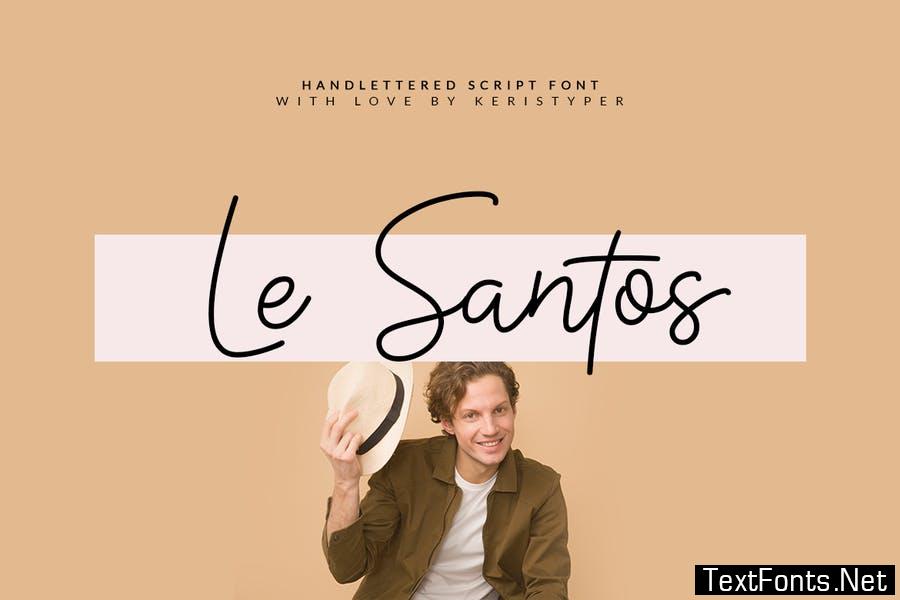 Le Santos Handwriting Font