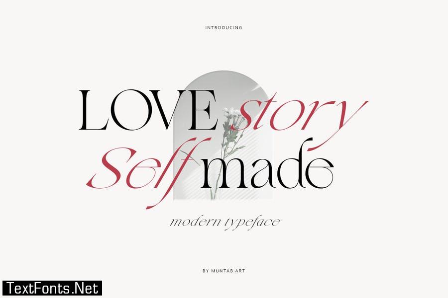 Love Story Self Made | Modern Serif