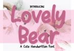 Lovely Bear Font