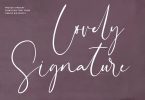 Lovely Signature Font QLNMZZN