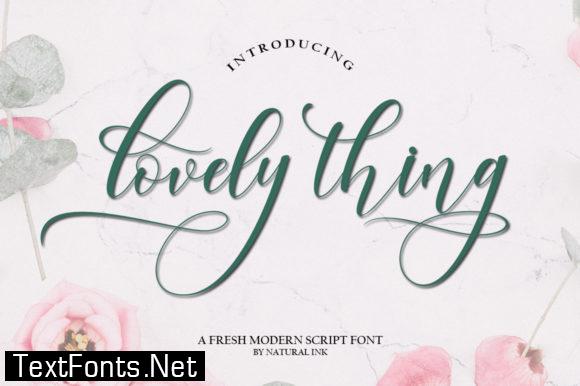 Lovely Thing Font