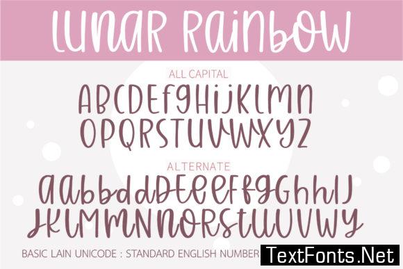 Lunar Raninbow Font