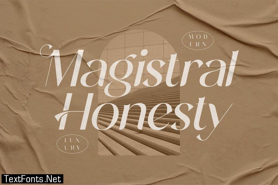 Magistral Honesty Premium Serif Font LS