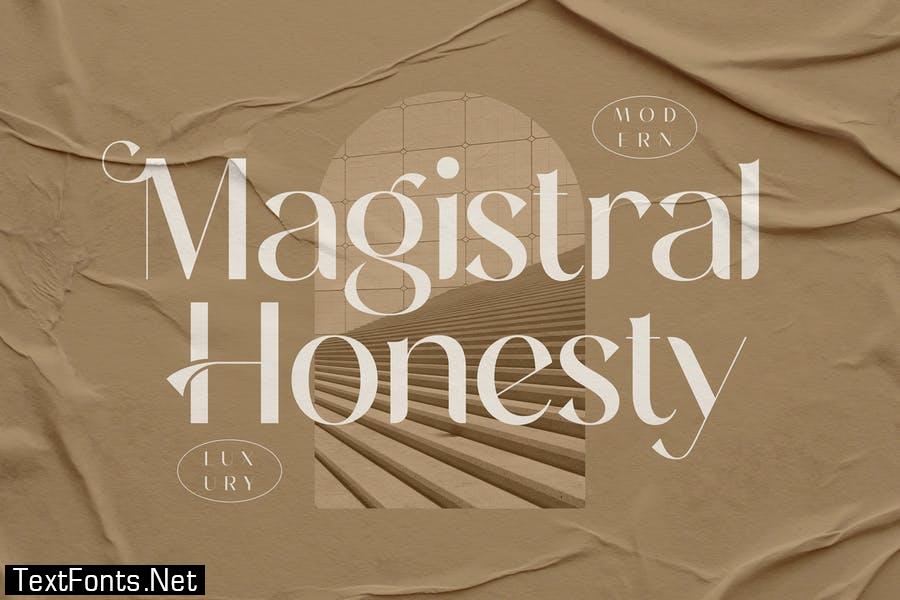 Magistral Honesty Premium Serif Font LS