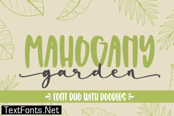 Mahogany Garden Font