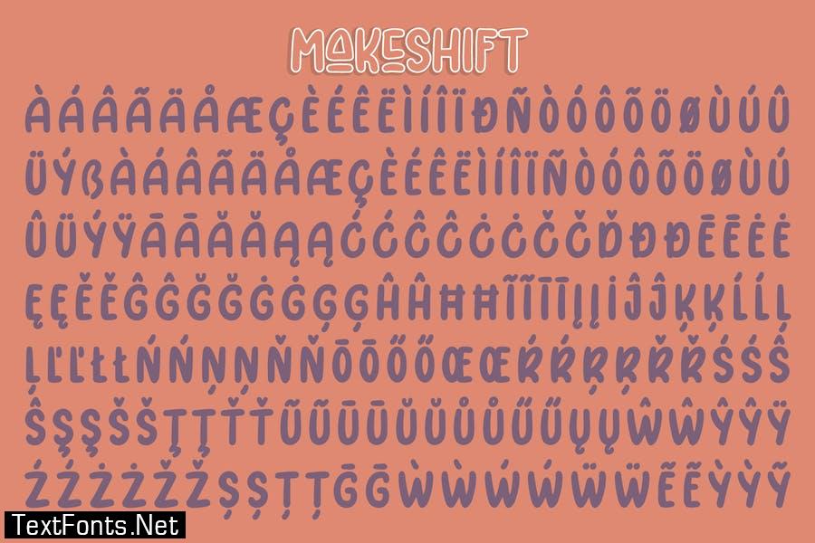 Makeshift - Unique Display font