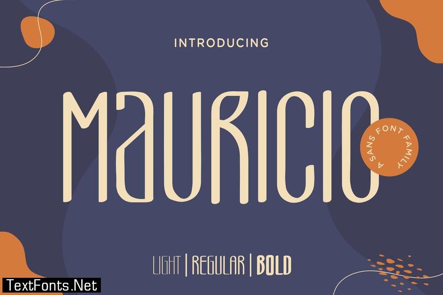 Mauricio – A Sans Font Family