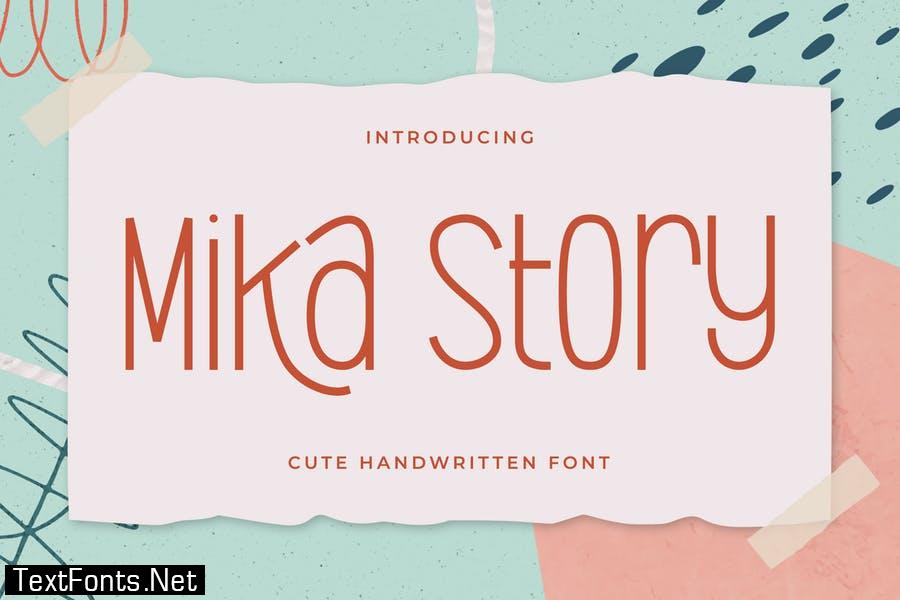 Mika Story – Cute Handwritten Font