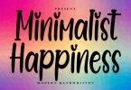 Minimalist Happiness Font