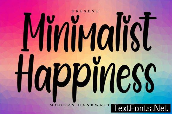 Minimalist Happiness Font