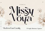 Missy Voya - Modern Font family