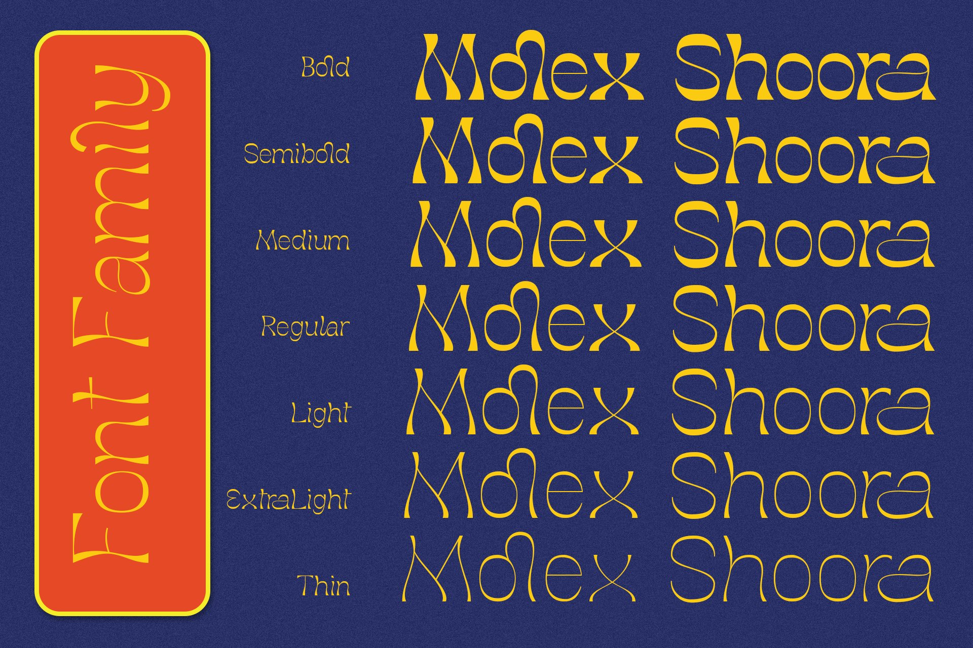 Molex Shoora | Reverse Contrast Font 6396222