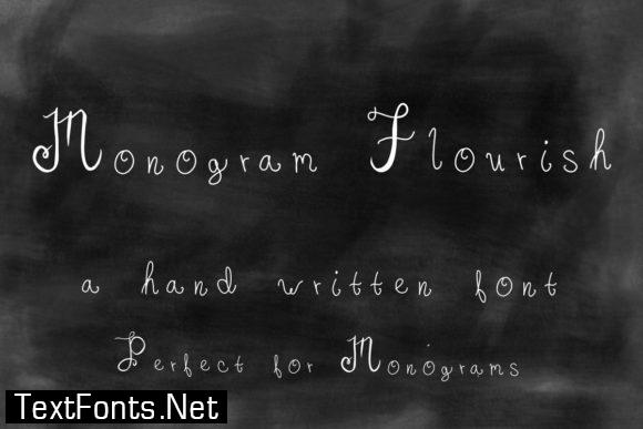 Monogram Flourish Font