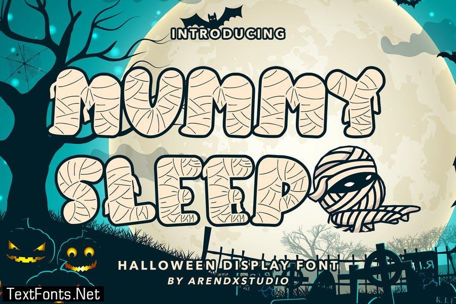 Mummy Sleep - Halloween Display Font