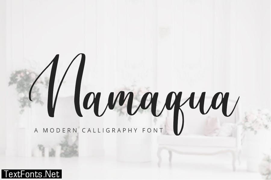 Namaqua - Modern Calligraphy Font