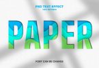 paper 3d text effect