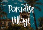 ParadiseVillage - Summer Display Font