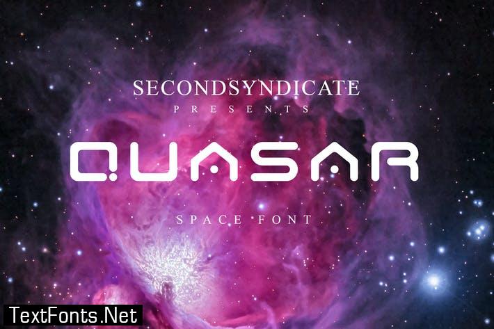 Quasar - Rounded Font
