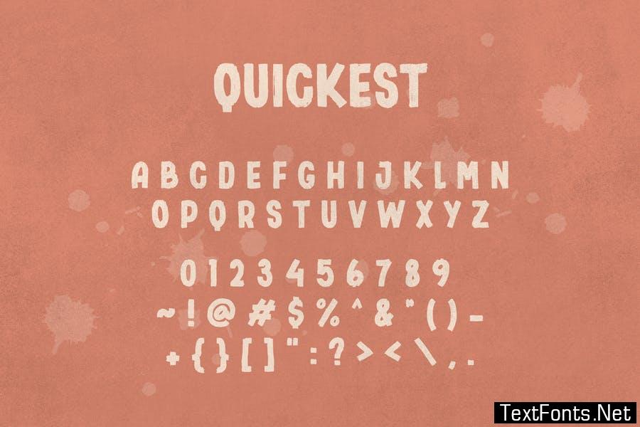 Quickest - Sans Serif Brush Font