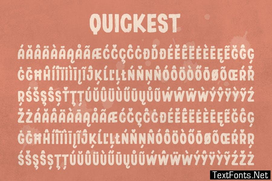 Quickest - Sans Serif Brush Font
