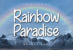 Rainbow Paradise Font