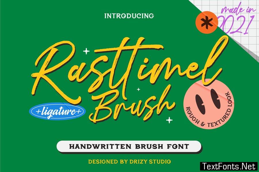 Rasttimel Brush Font
