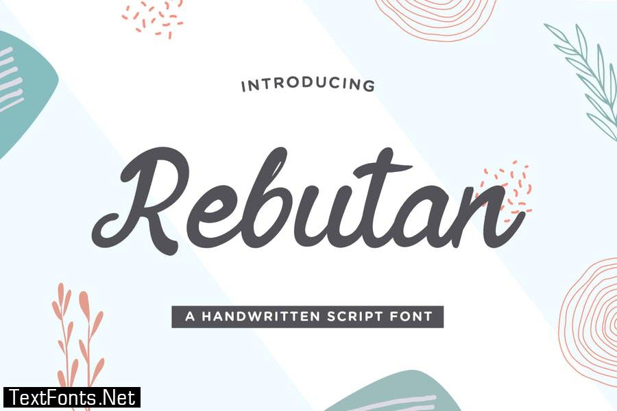 Rebutan – Handwritten Script Font