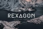 Rexagon - Display font