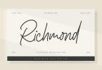 Richmond - Signature Font