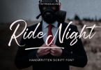 Ride Night Font