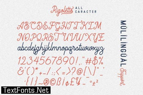 Rigoletto Script Font