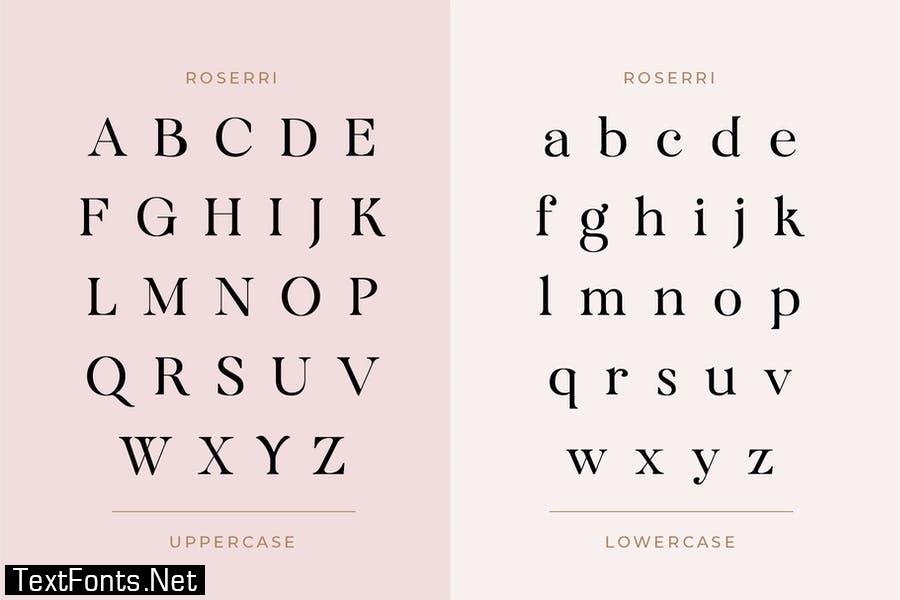 Roserri - Modern Ligature Serif