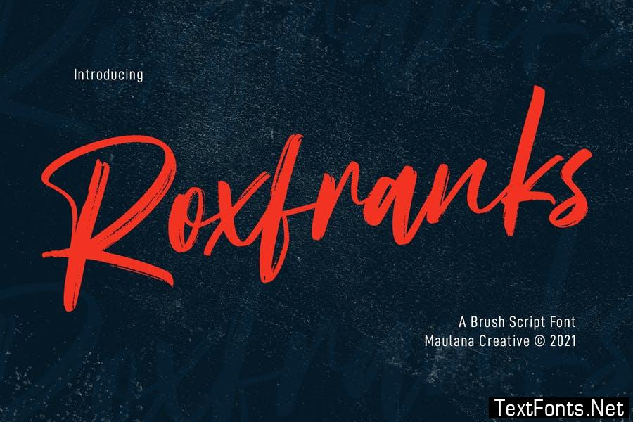Roxfranks Brush Script Font