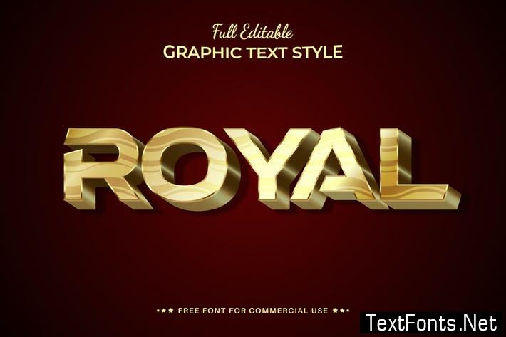 Royal - Editable Text Effect, Font Style
