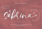Sabrina - Beautiful Calligraphy Font