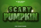 Scary Pumkin 3d Text Effect