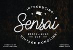Sensai – Vintage Monoline Script