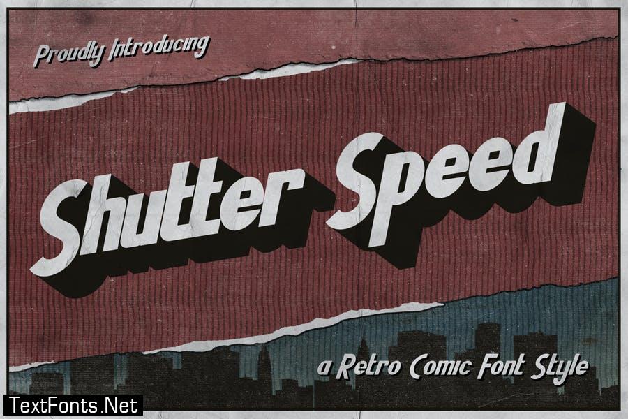 Shutter Speed – A Retro Comic Font
