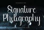 Signature Photography Font