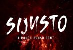 Sijusto - Brush Font