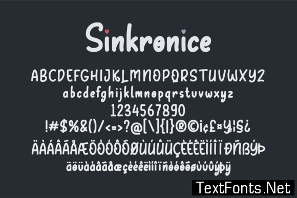 Sinkronice Font