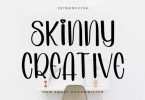 Skinny Creative Font