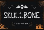 Skullbone – A Skull Font Style