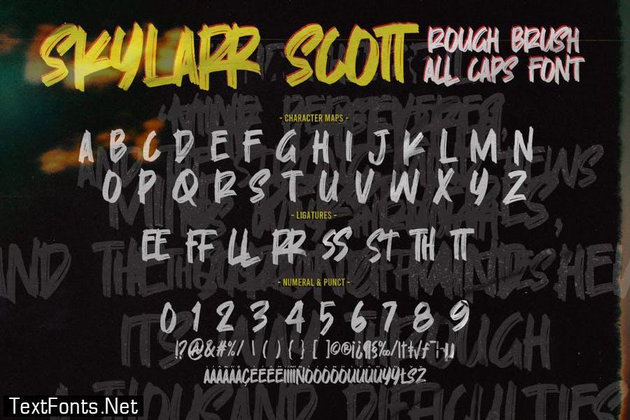 Skylarr Scott - Handwritten Brush font