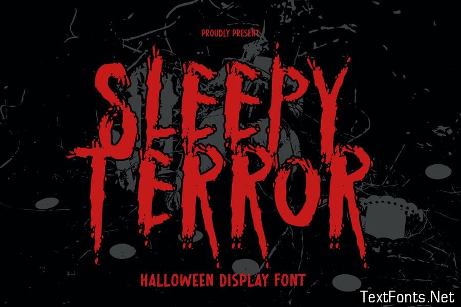 Sleepy Terror Horror Font