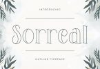 Sorreal – Outline Typeface Font