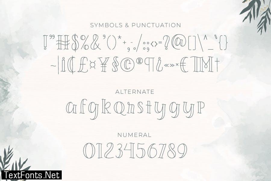 Sorreal – Outline Typeface Font
