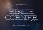 Space Corner – Extended Slab Serif