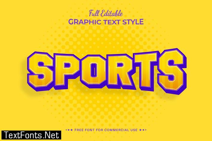 Sports - Editable Text Effect, Font Style