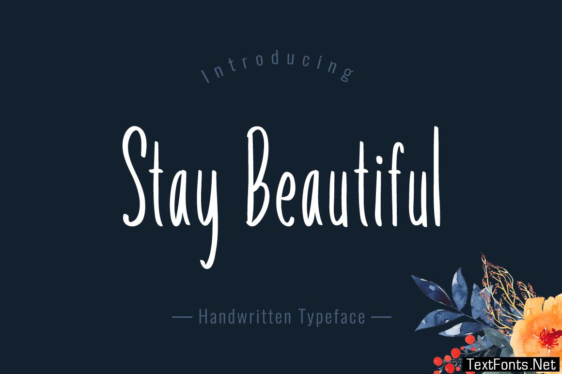 Stay Beautiful Font